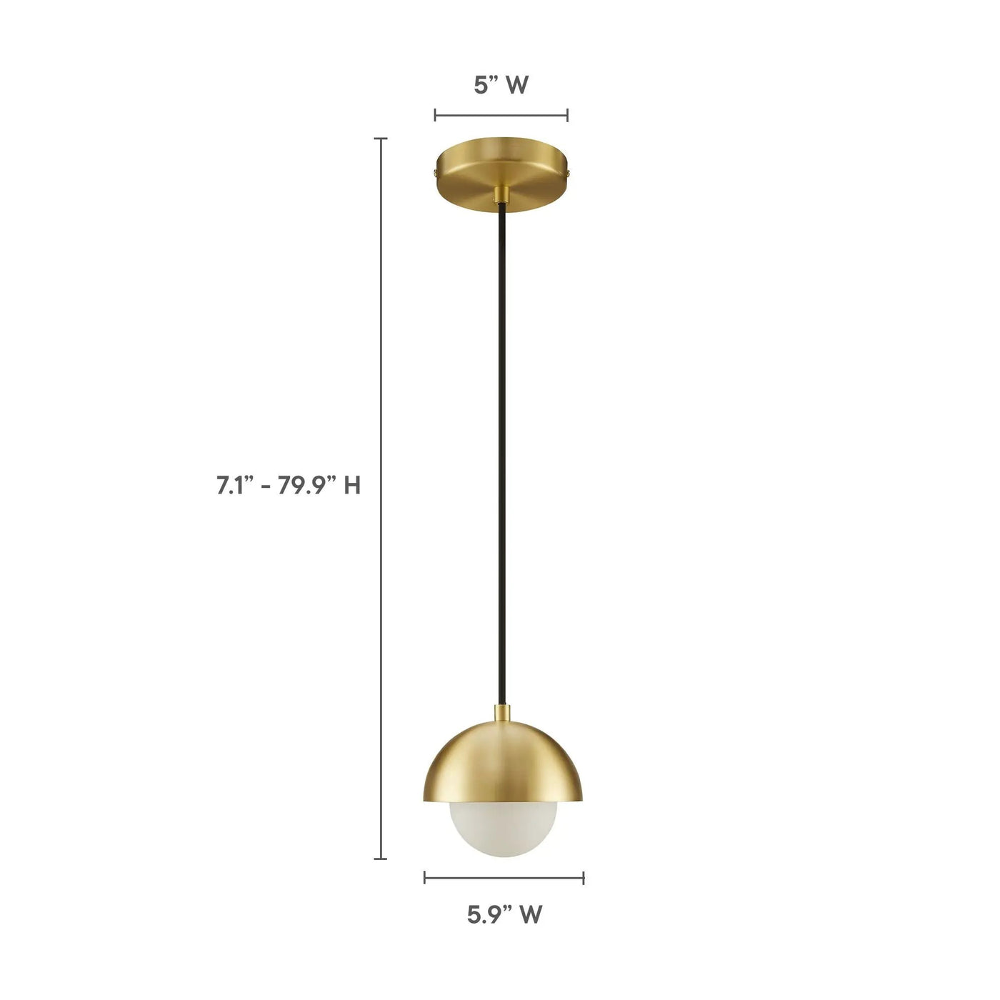 Eclipse Globe Pendant Light by Modway by HouseOfZazla