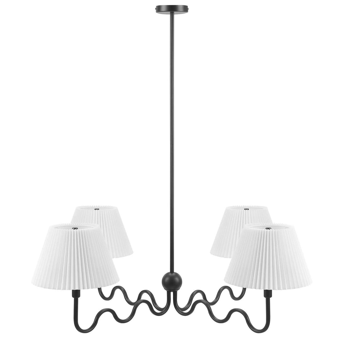 Wave Squiggle 4-Arm Pendant Light by Modway by HouseOfZazla