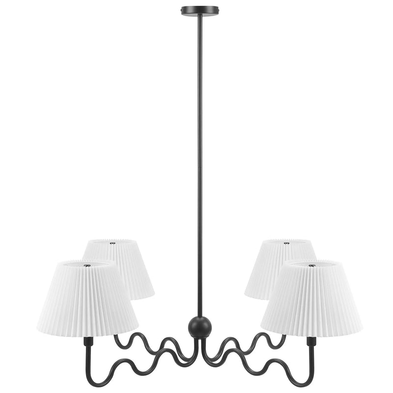 Wave Squiggle 4-Arm Pendant Light by Modway by HouseOfZazla