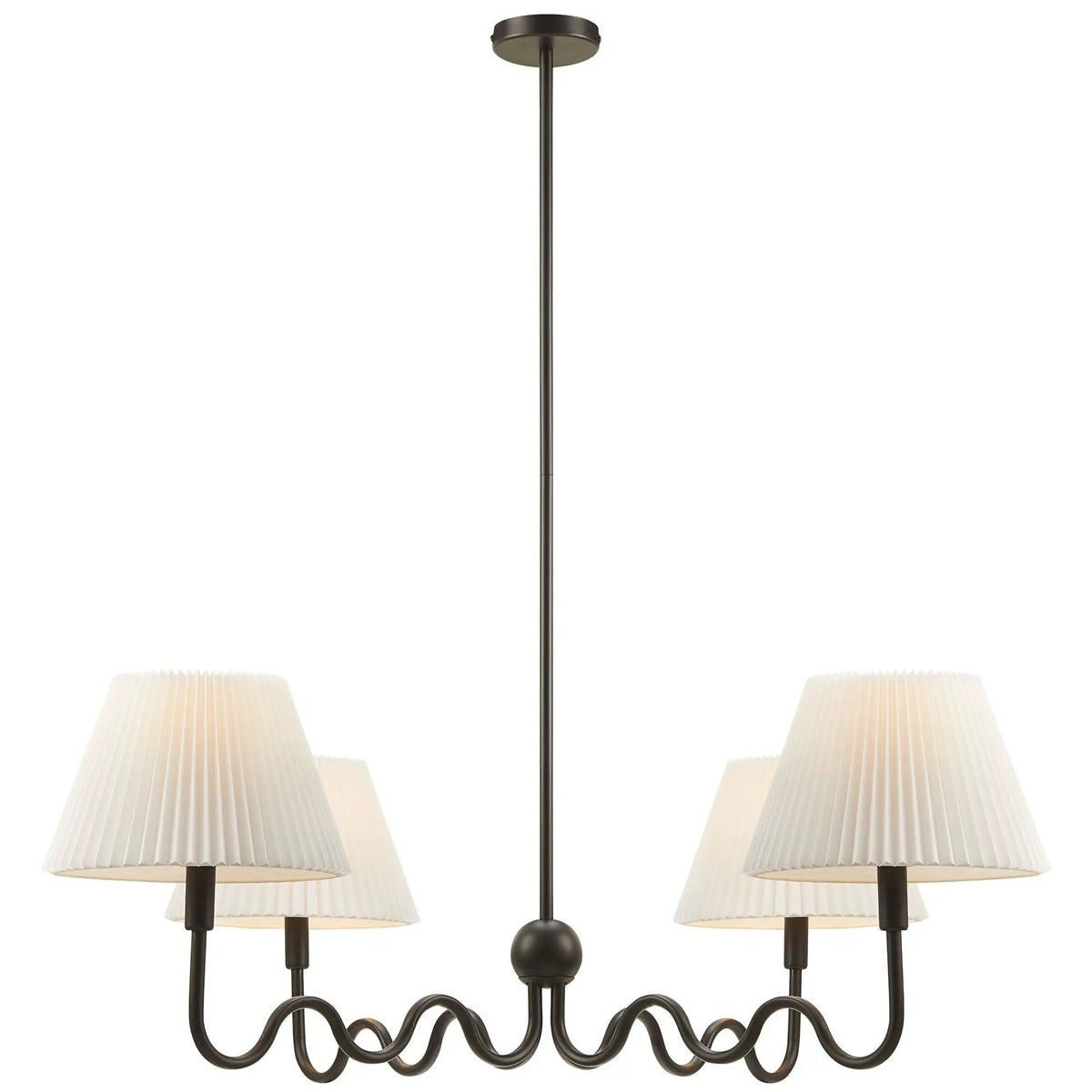 Wave Squiggle 4-Arm Pendant Light by Modway by HouseOfZazla
