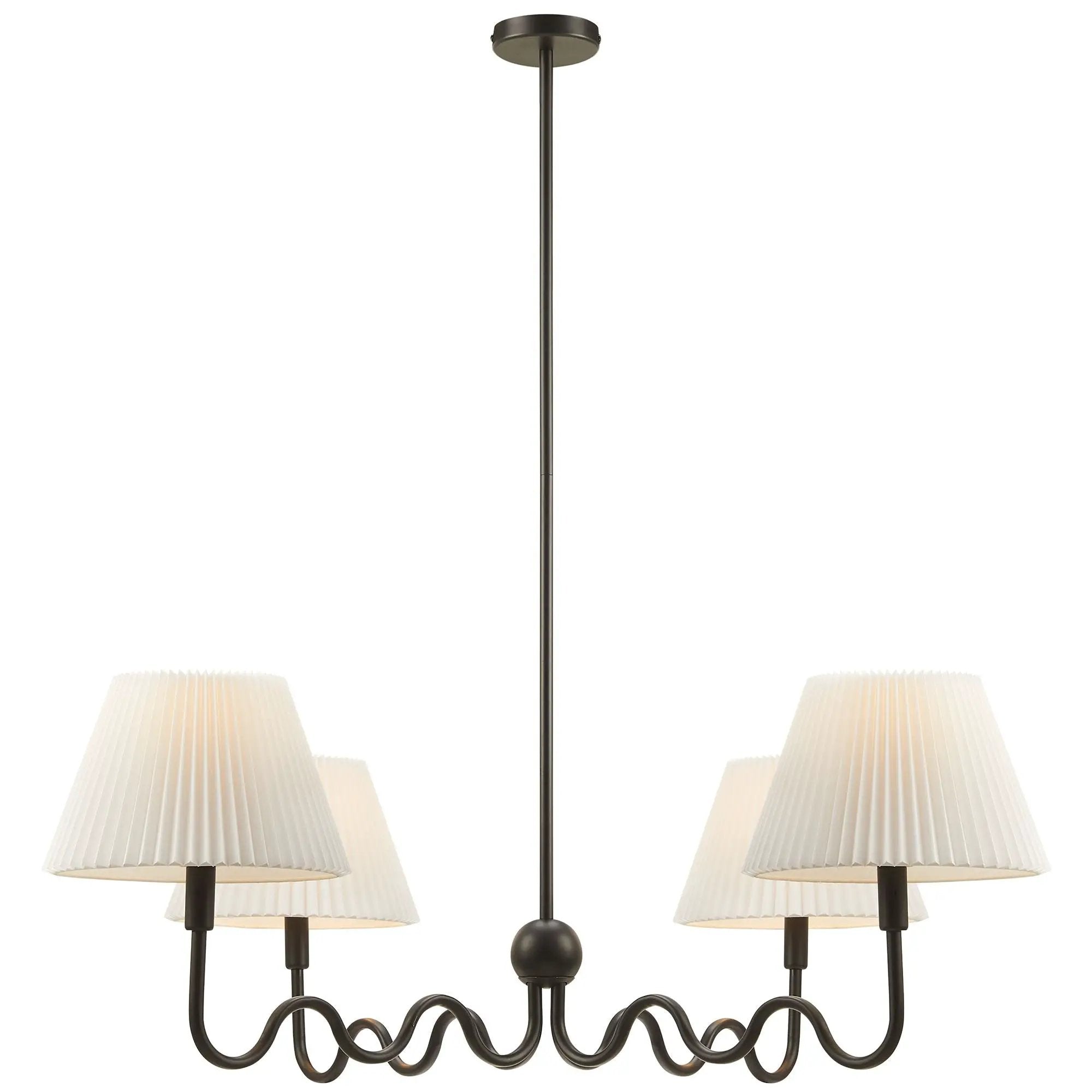 Wave Squiggle 4-Arm Pendant Light by Modway by HouseOfZazla