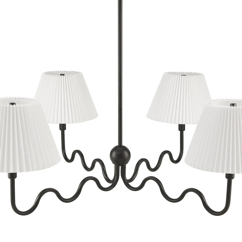 Wave Squiggle 4-Arm Pendant Light by Modway by HouseOfZazla