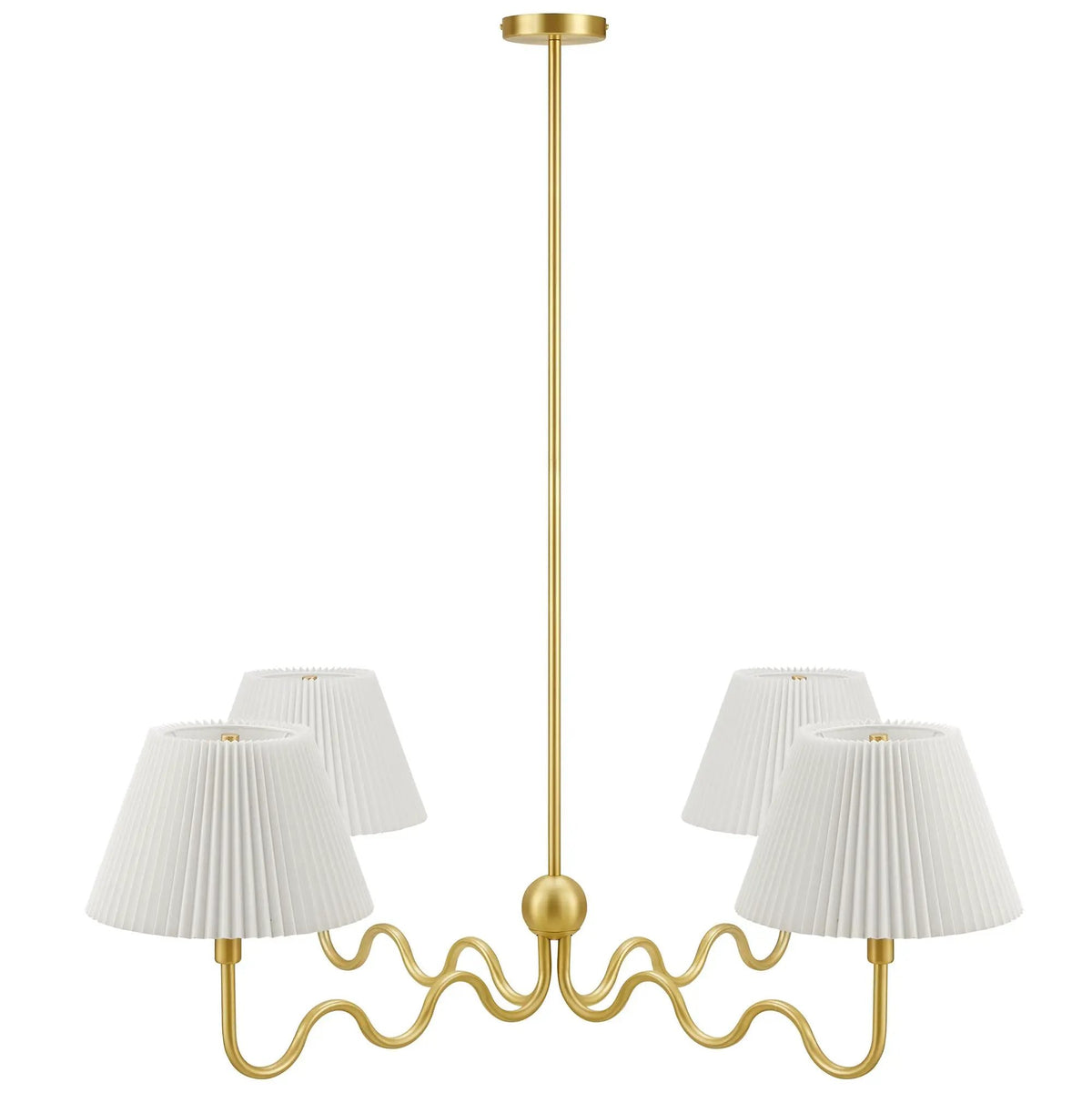 Wave Squiggle 4-Arm Pendant Light by Modway by HouseOfZazla