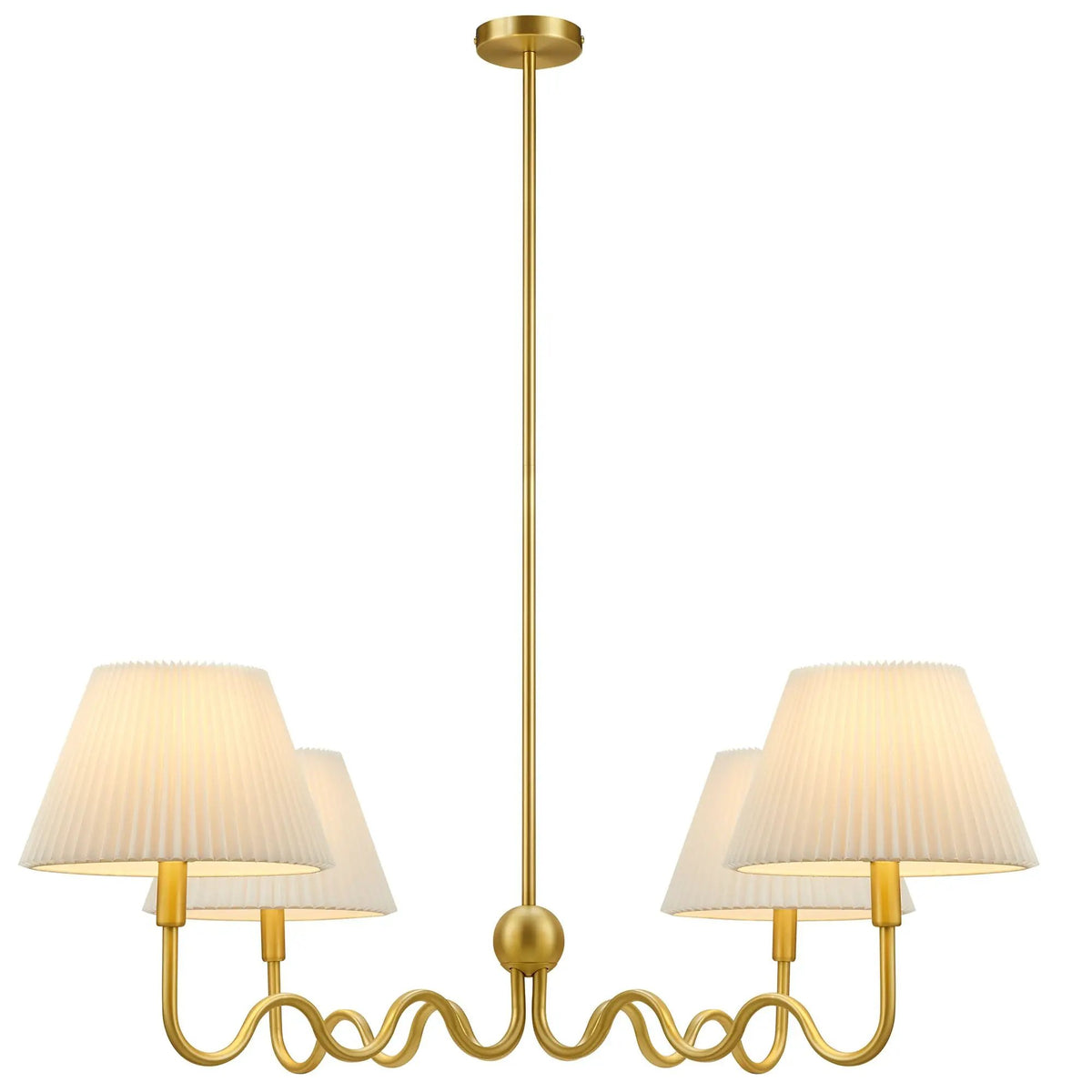 Wave Squiggle 4-Arm Pendant Light by Modway by HouseOfZazla