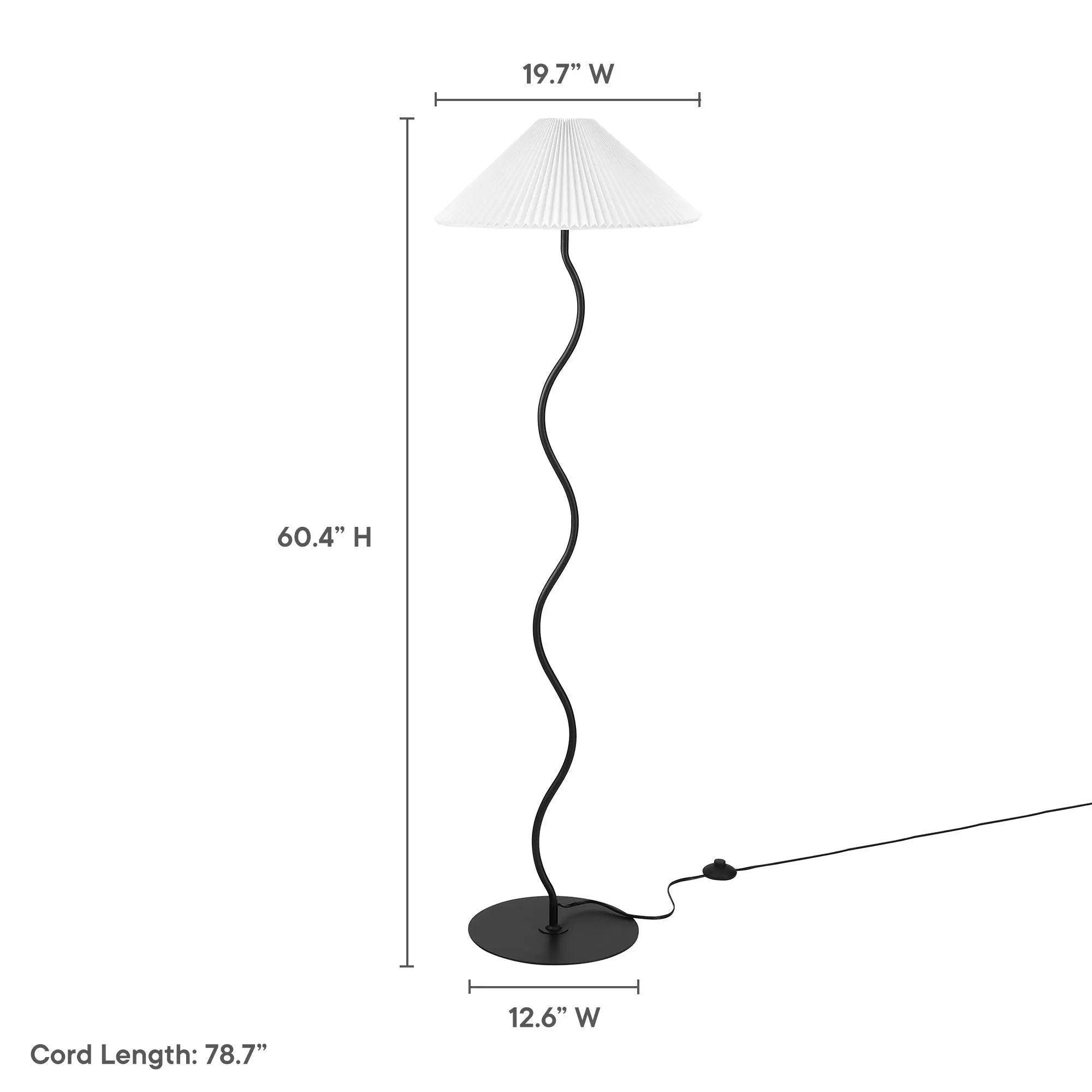 Wave Squiggle Floor Lamp by Modway by HouseOfZazla