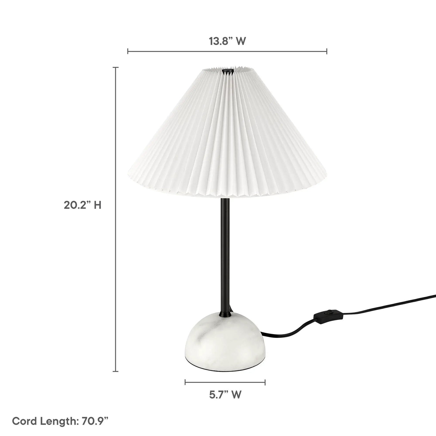 Illusion Marble Dome Table Lamp by Modway by HouseOfZazla