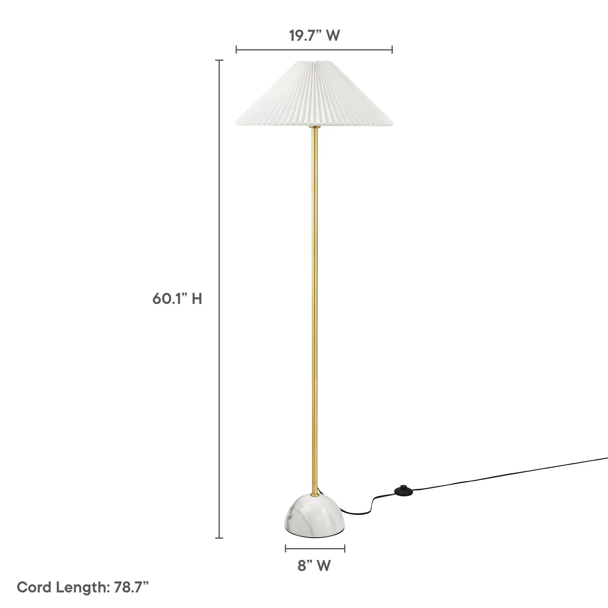 Illusion Marble Dome Floor Lamp by Modway by HouseOfZazla