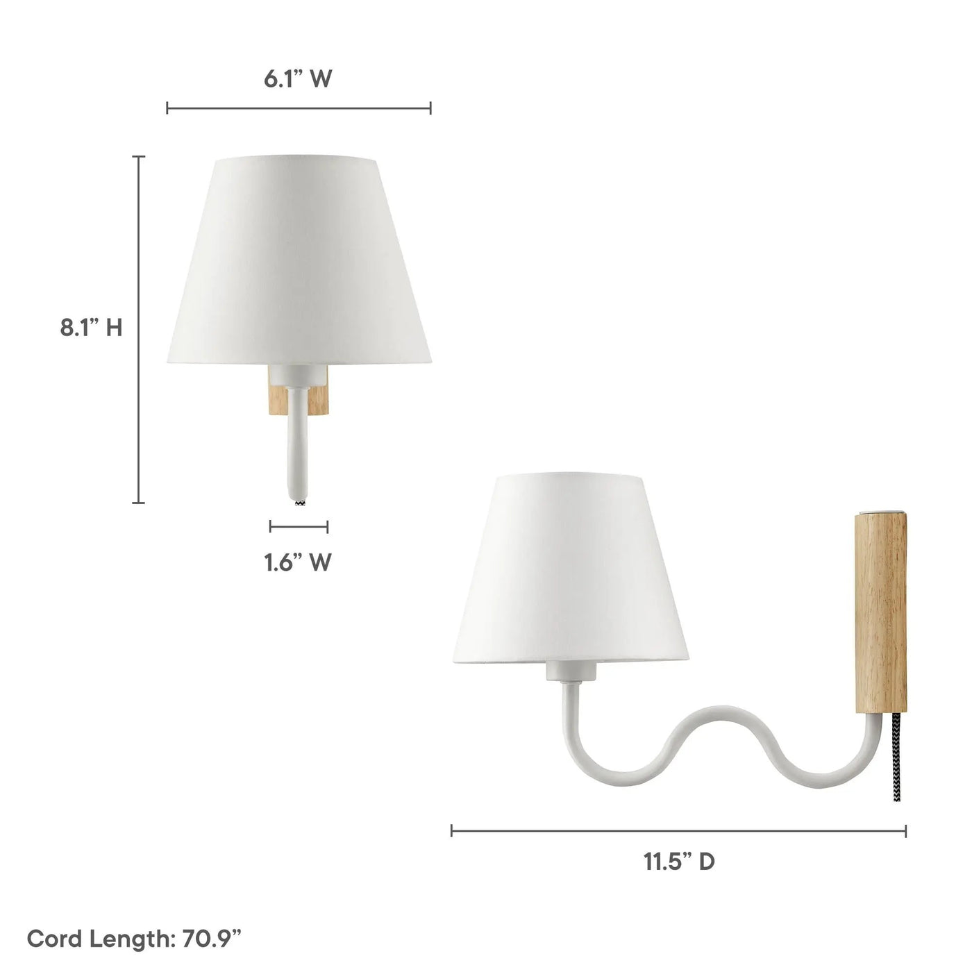 Sunlit Squiggle Arm Wall Sconce by Modway by HouseOfZazla