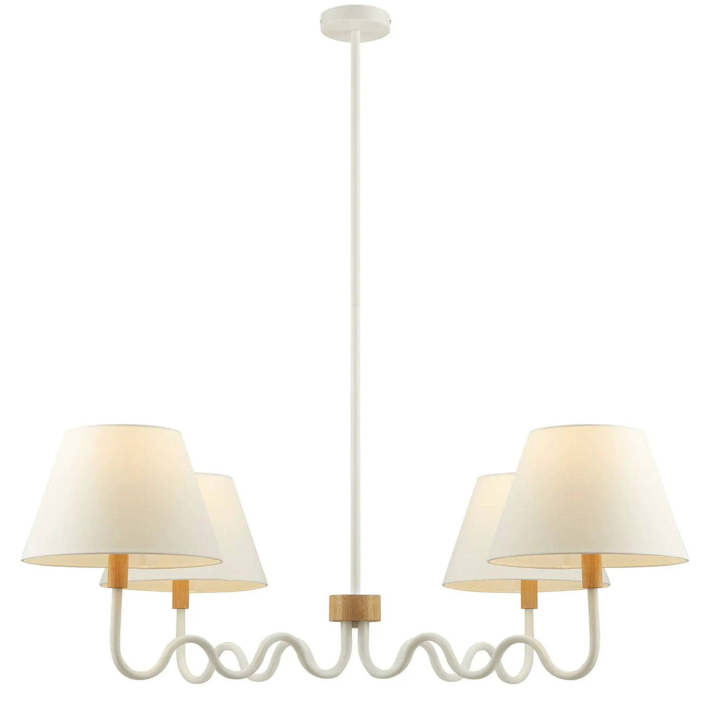 Sunlit Squiggle 4-Arm Pendant Light by Modway by HouseOfZazla