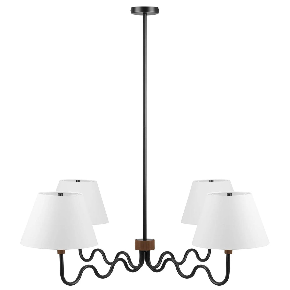 Sunlit Squiggle 4-Arm Pendant Light by Modway by HouseOfZazla