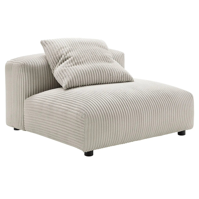 Solace Modular Corduroy Upholstered Armless Chair by HouseOfZazla