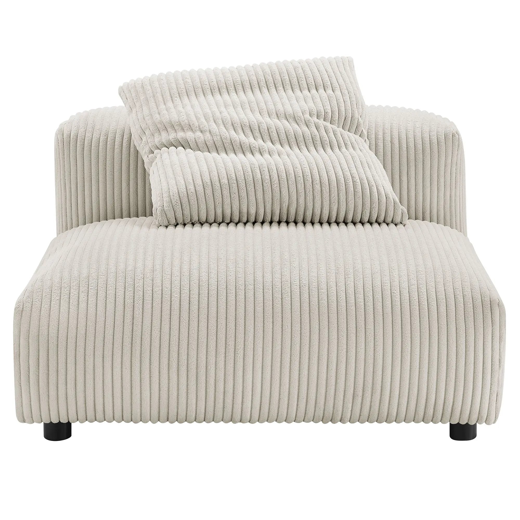Solace Modular Corduroy Upholstered Armless Chair by HouseOfZazla