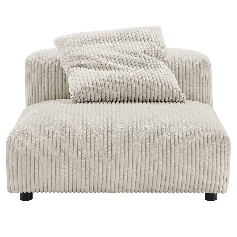 Solace Modular Corduroy Upholstered Armless Chair by HouseOfZazla