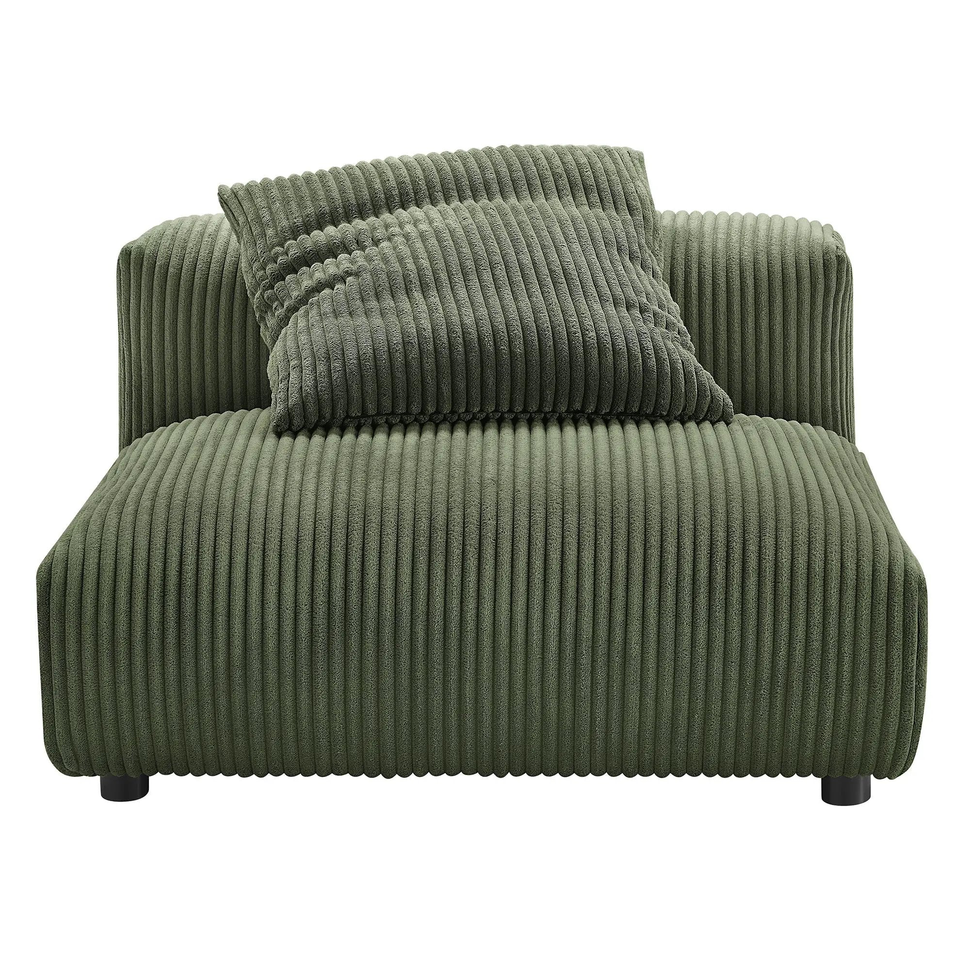 Solace 3-Piece Modular Corduroy Upholstered Sofa by Modway by HouseOfZazla