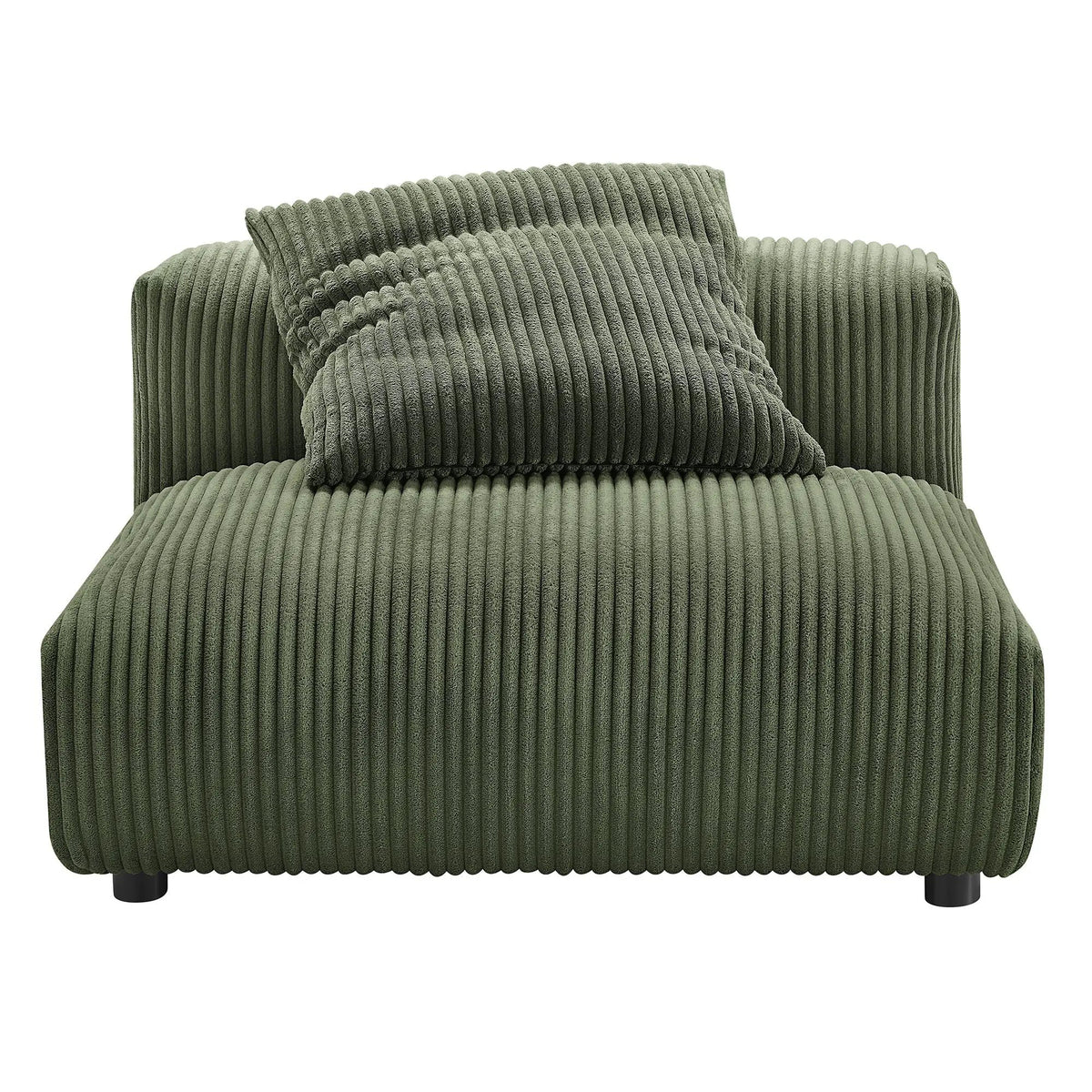Solace Modular Corduroy Upholstered Armless Chair by HouseOfZazla