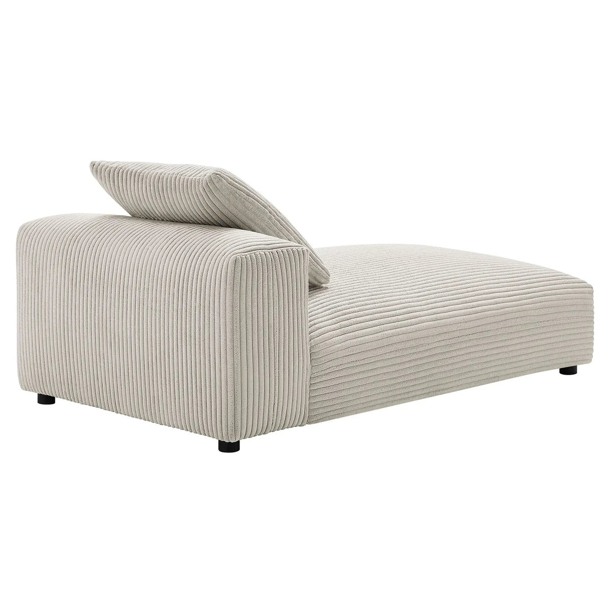 Solace Modular Corduroy Upholstered Armless Chaise Lounge by HouseOfZazla