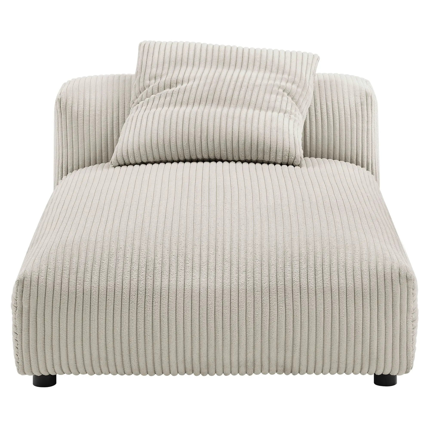 Solace Modular Corduroy Upholstered Armless Chaise Lounge by HouseOfZazla