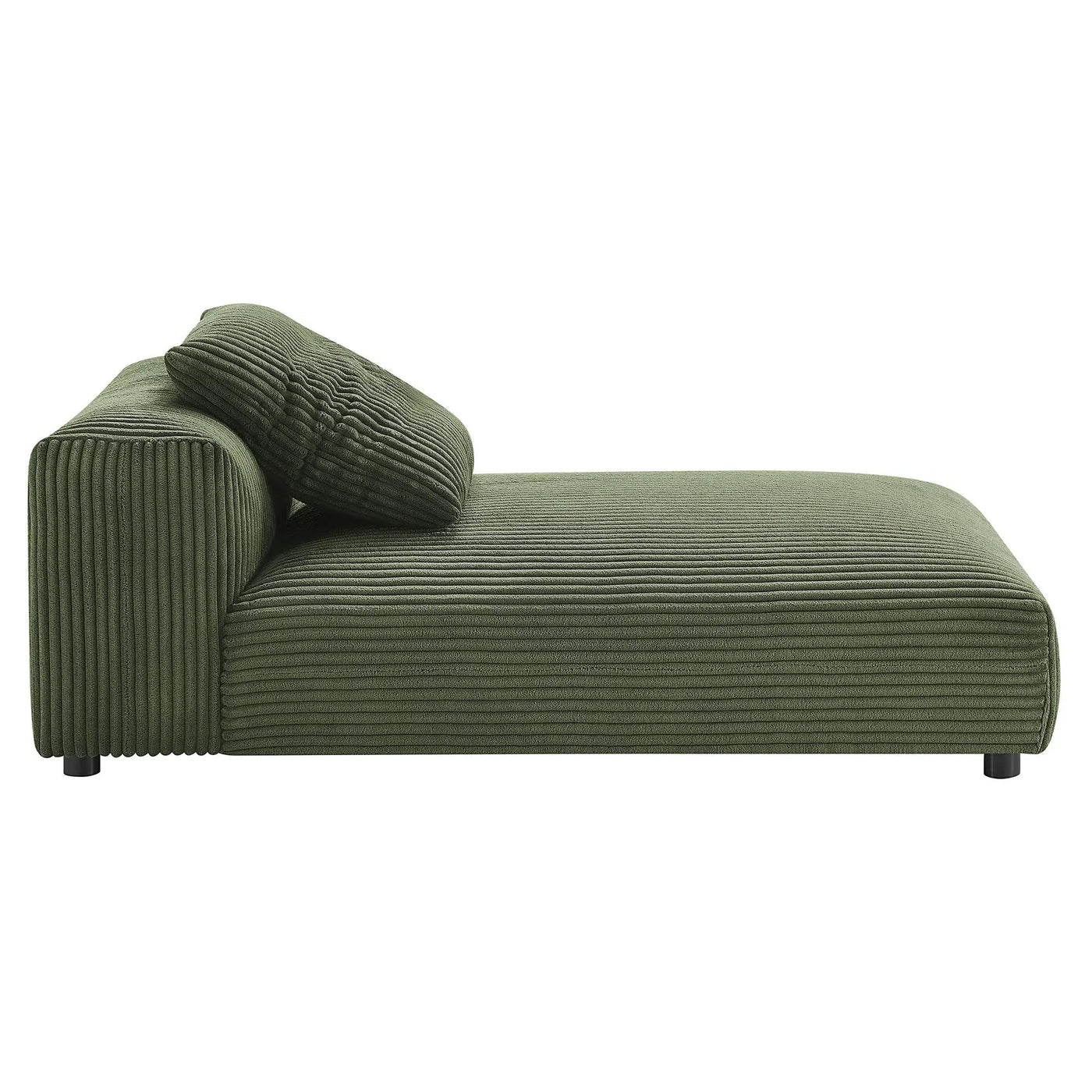 Solace 2-Piece Modular Corduroy Upholstered Sectional Sofa with Chaise by HouseOfZazla