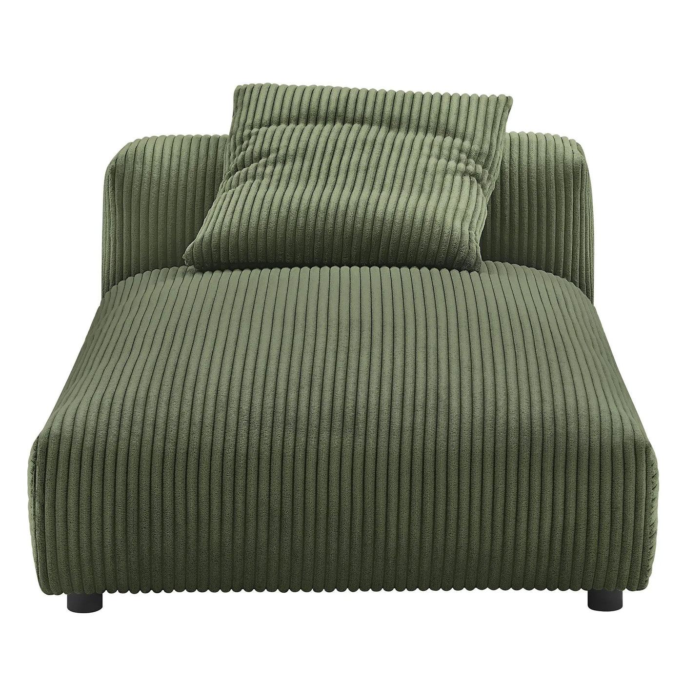 Solace Modular Corduroy Upholstered Armless Chaise Lounge by HouseOfZazla