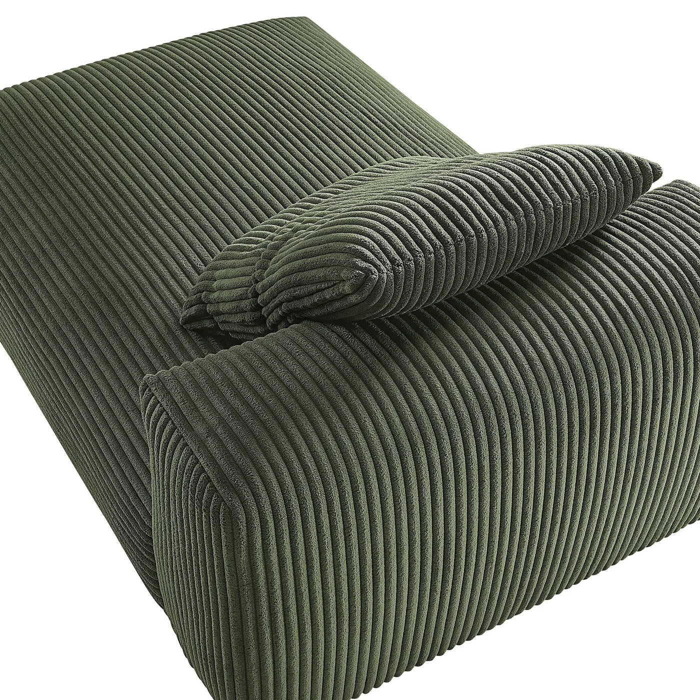 Solace Modular Corduroy Upholstered Armless Chaise Lounge by HouseOfZazla