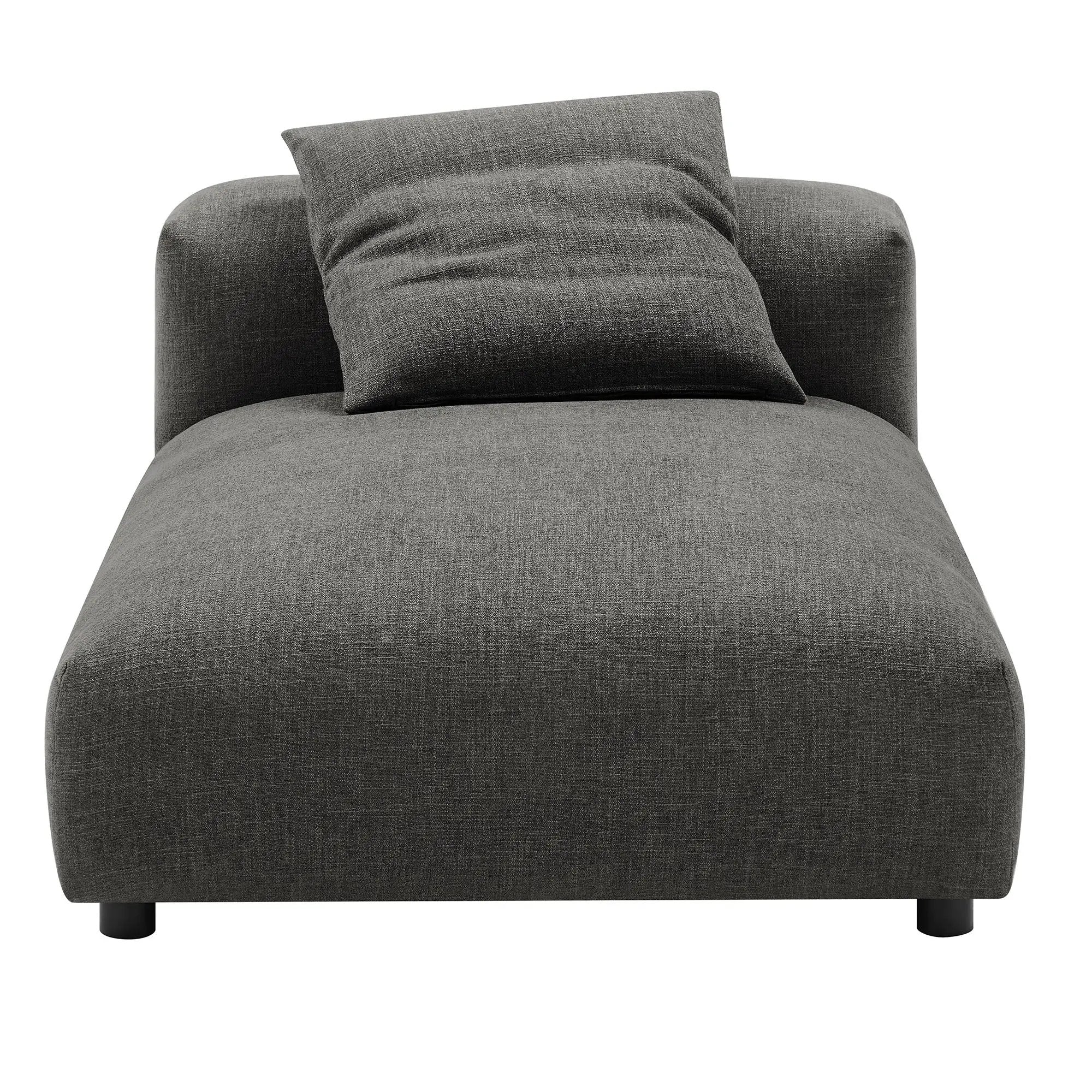Solace Modular Upholstered Fabric Armless Chaise Lounge by HouseOfZazla