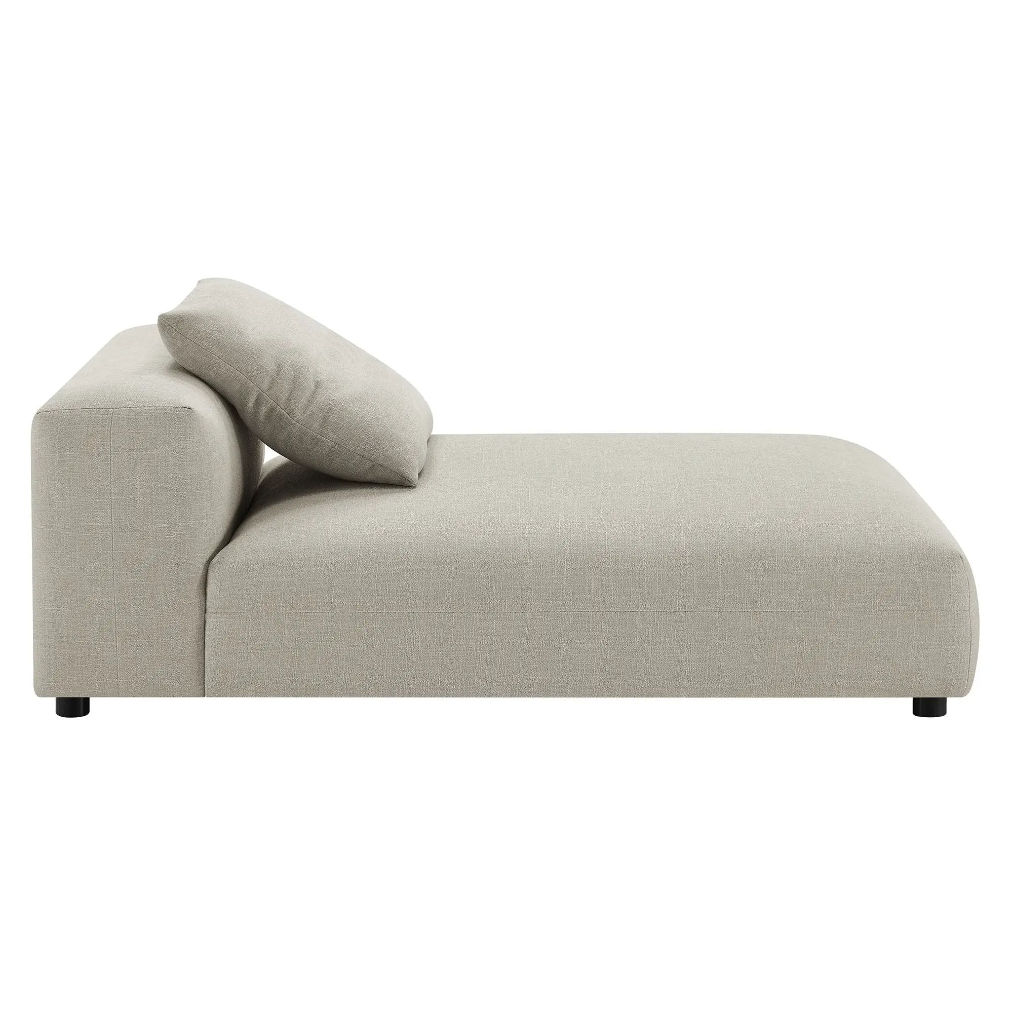 Solace Modular Upholstered Fabric Armless Chaise Lounge by HouseOfZazla