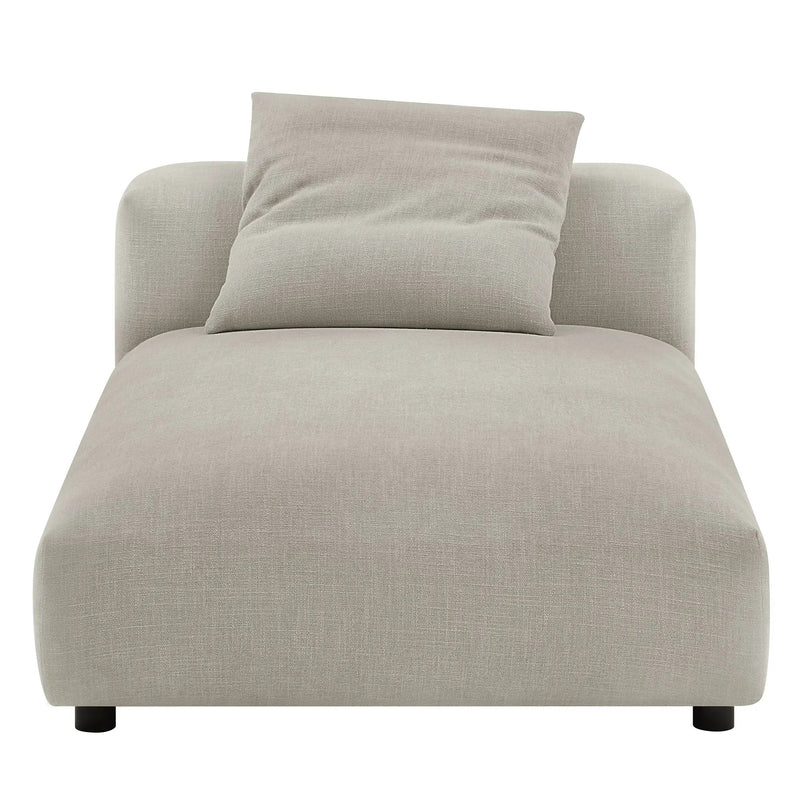Solace Modular Upholstered Fabric Armless Chaise Lounge by HouseOfZazla