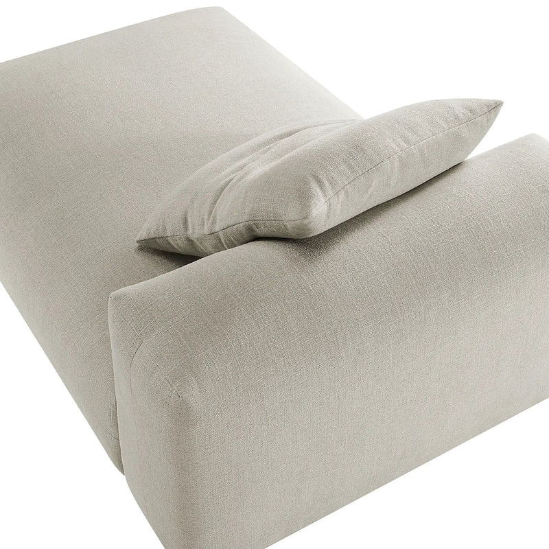 Solace Modular Upholstered Fabric Armless Chaise Lounge by HouseOfZazla