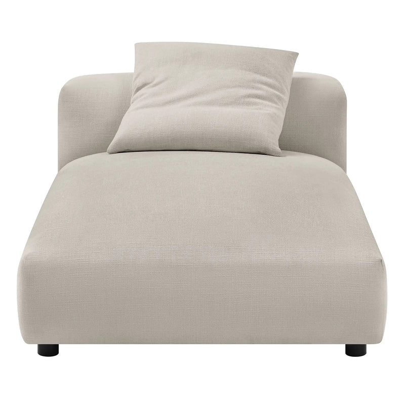Solace Modular Upholstered Fabric Armless Chaise Lounge by HouseOfZazla