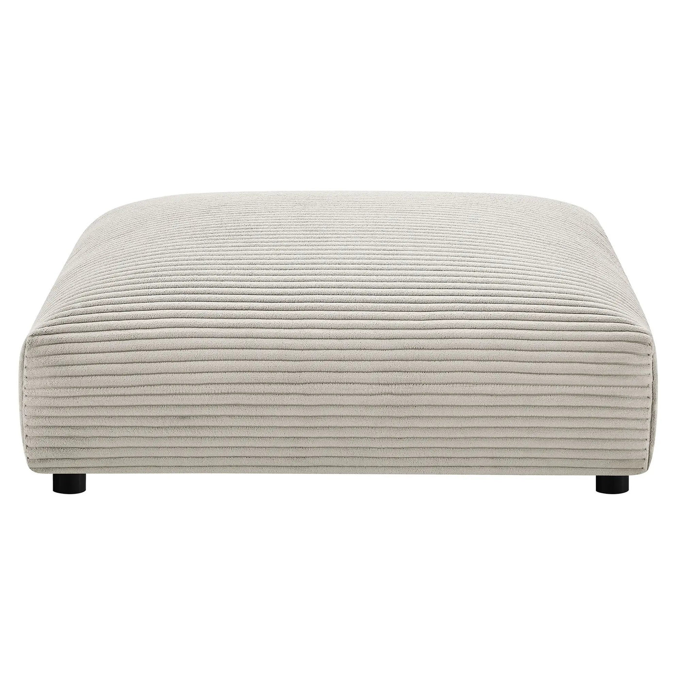 Solace Modular Corduroy Upholstered Armless Chair and Ottoman Set by Modway by HouseOfZazla
