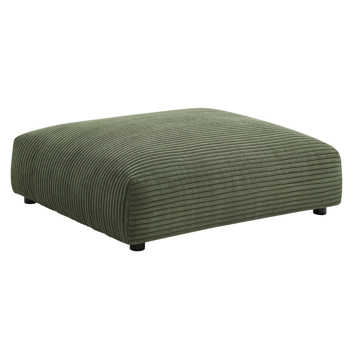 Solace 4-Piece Modular Corduroy Upholstered Sectional Sofa With Ottoman by HouseOfZazla
