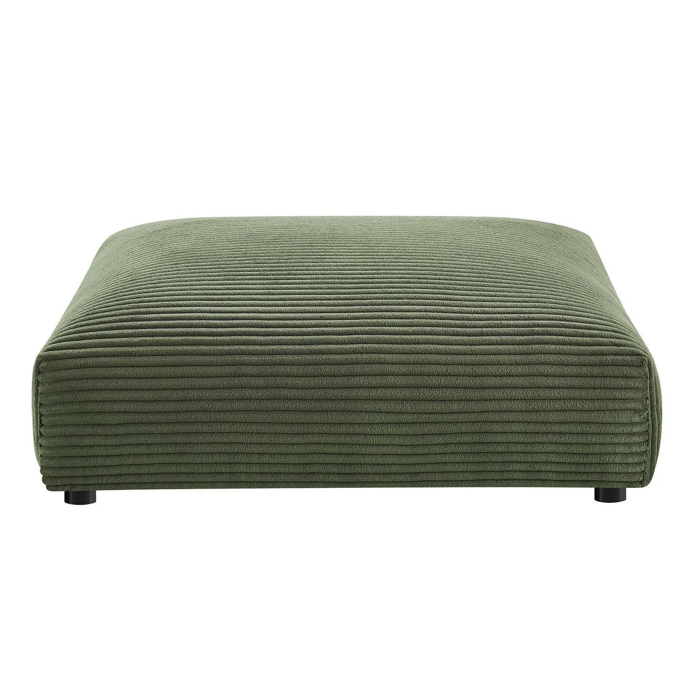 Solace Modular Corduroy Upholstered Armless Chair and Ottoman Set by Modway by HouseOfZazla
