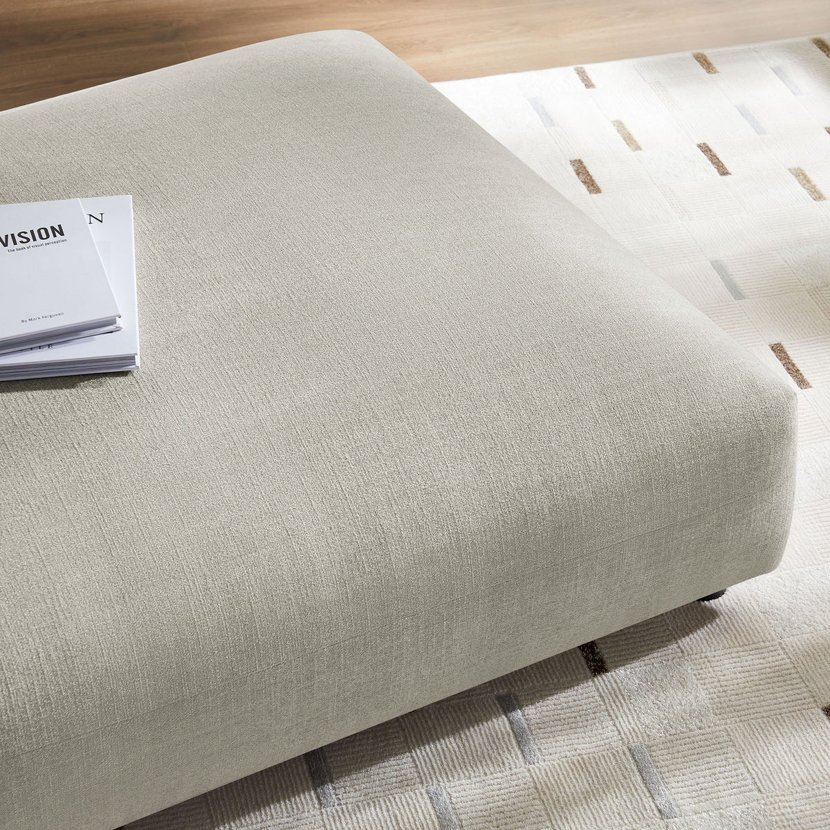 Solace Modular Upholstered Fabric Ottoman by Modway, photo 14 of 21