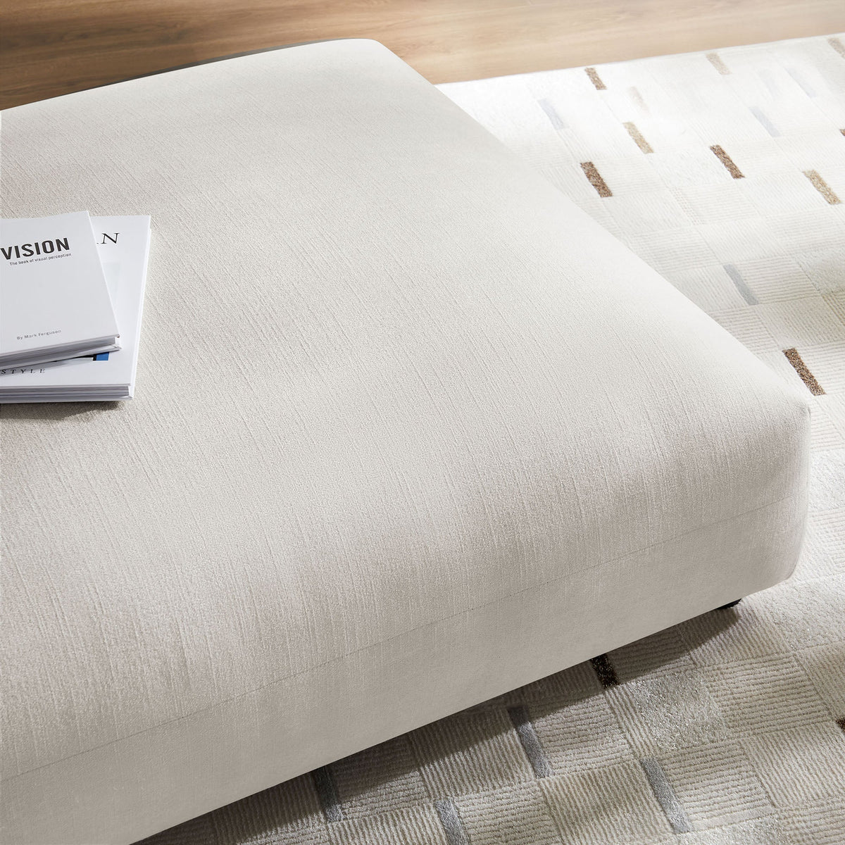 Solace Modular Upholstered Fabric Ottoman by Modway, photo 21 of 21