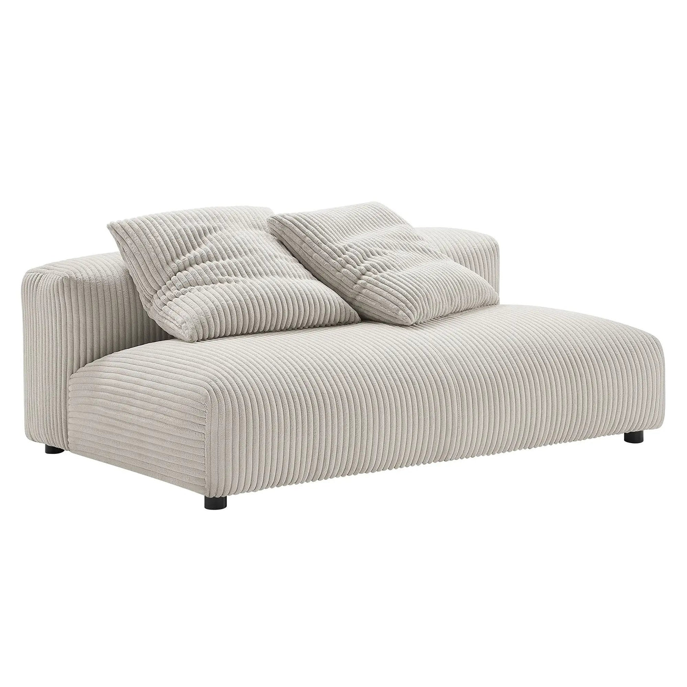 Solace Modular Corduroy Upholstered Armless Loveseat by Modway by HouseOfZazla