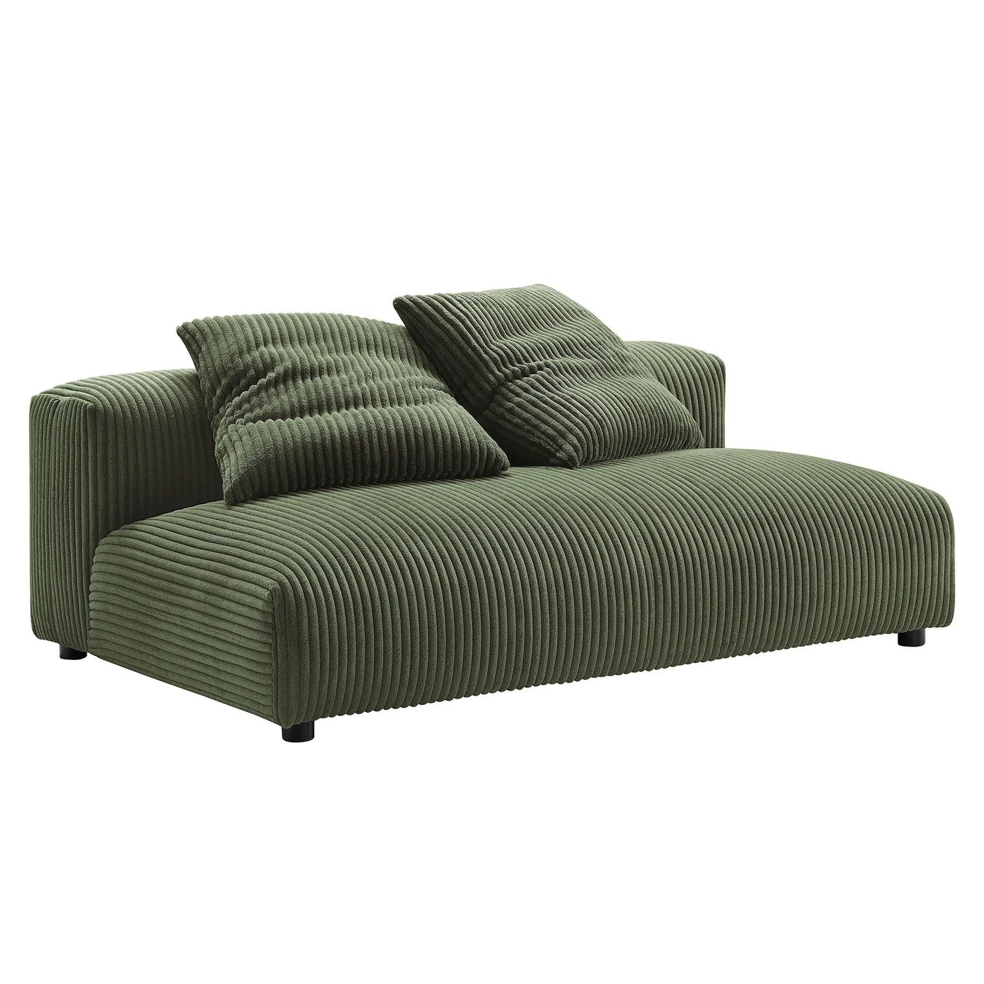 Solace Modular Corduroy Upholstered Armless Loveseat by Modway by HouseOfZazla