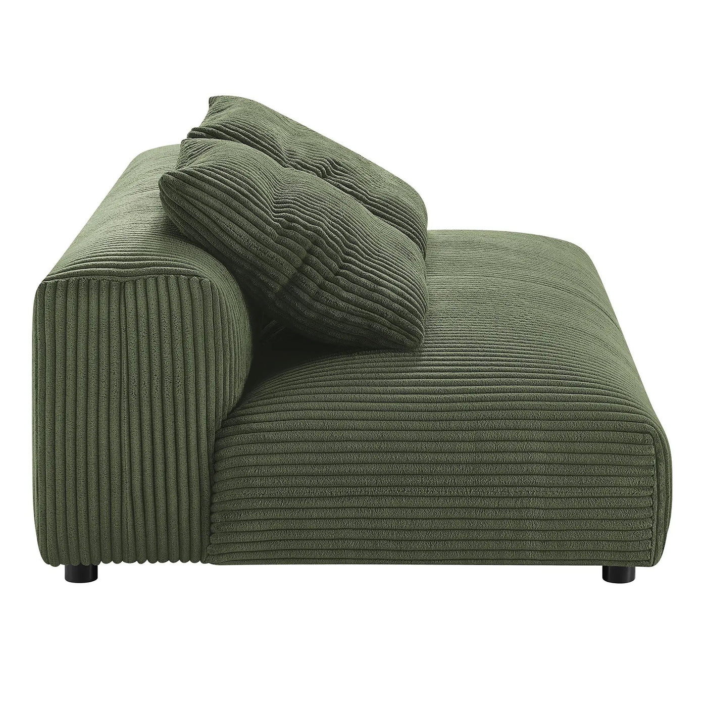 Solace Modular Corduroy Upholstered Armless Loveseat by Modway by HouseOfZazla