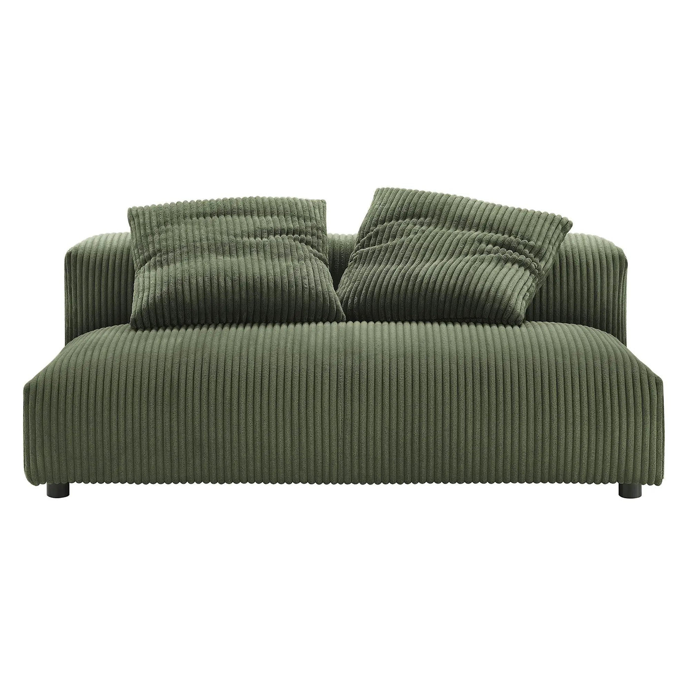 Solace Modular Corduroy Upholstered Armless Loveseat by Modway by HouseOfZazla