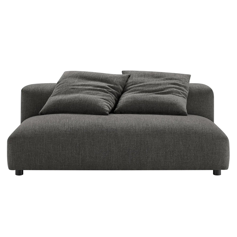 Solace Modular Upholstered Fabric Armless Loveseat by Modway by HouseOfZazla