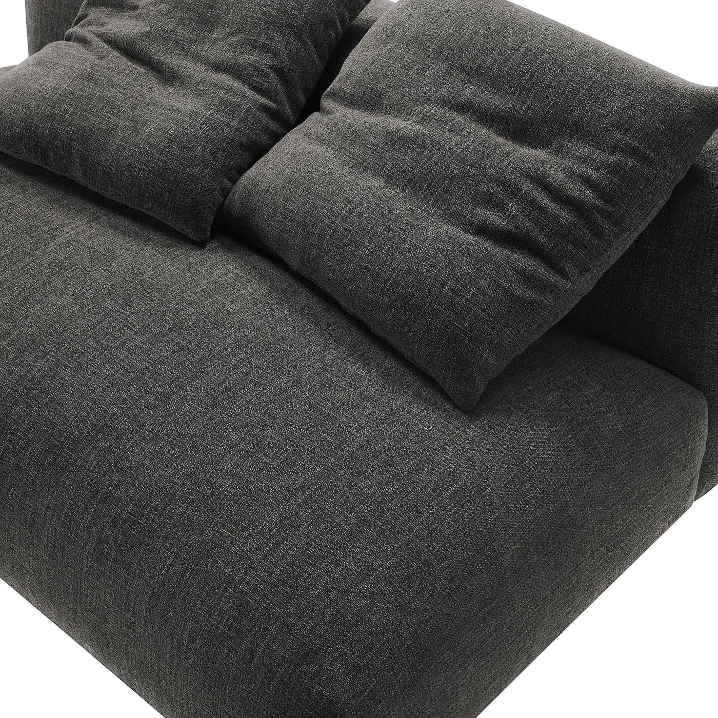 Solace Modular Upholstered Fabric Armless Loveseat by Modway by HouseOfZazla