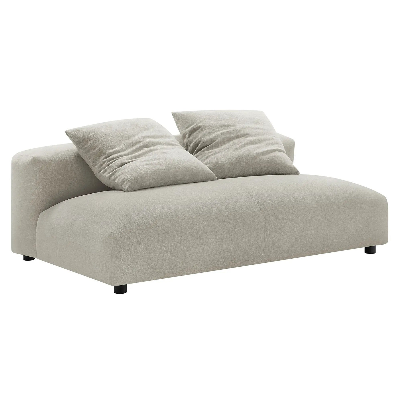 Solace Modular Upholstered Fabric Armless Loveseat by Modway by HouseOfZazla