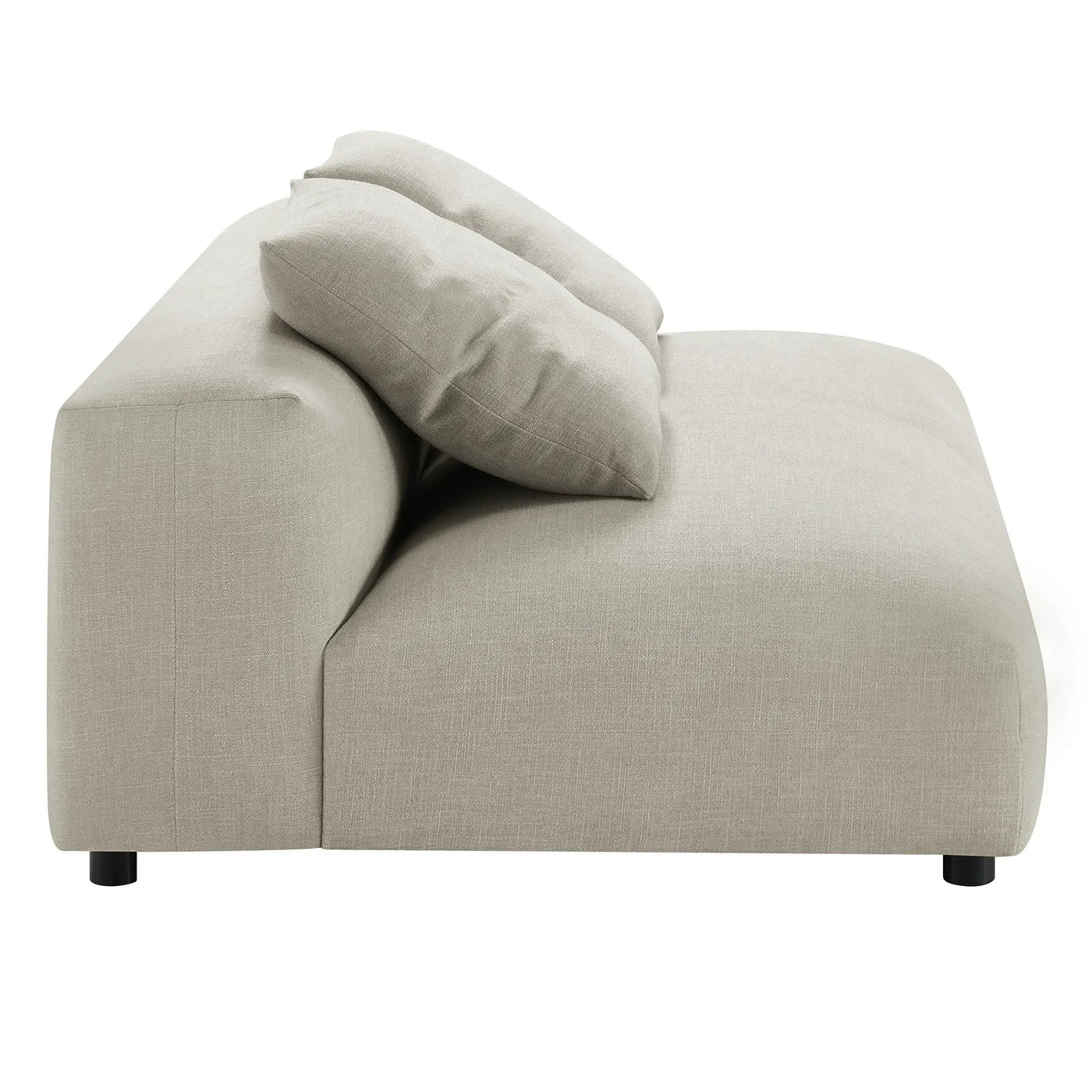 Solace Modular Upholstered Fabric Armless Loveseat by Modway by HouseOfZazla