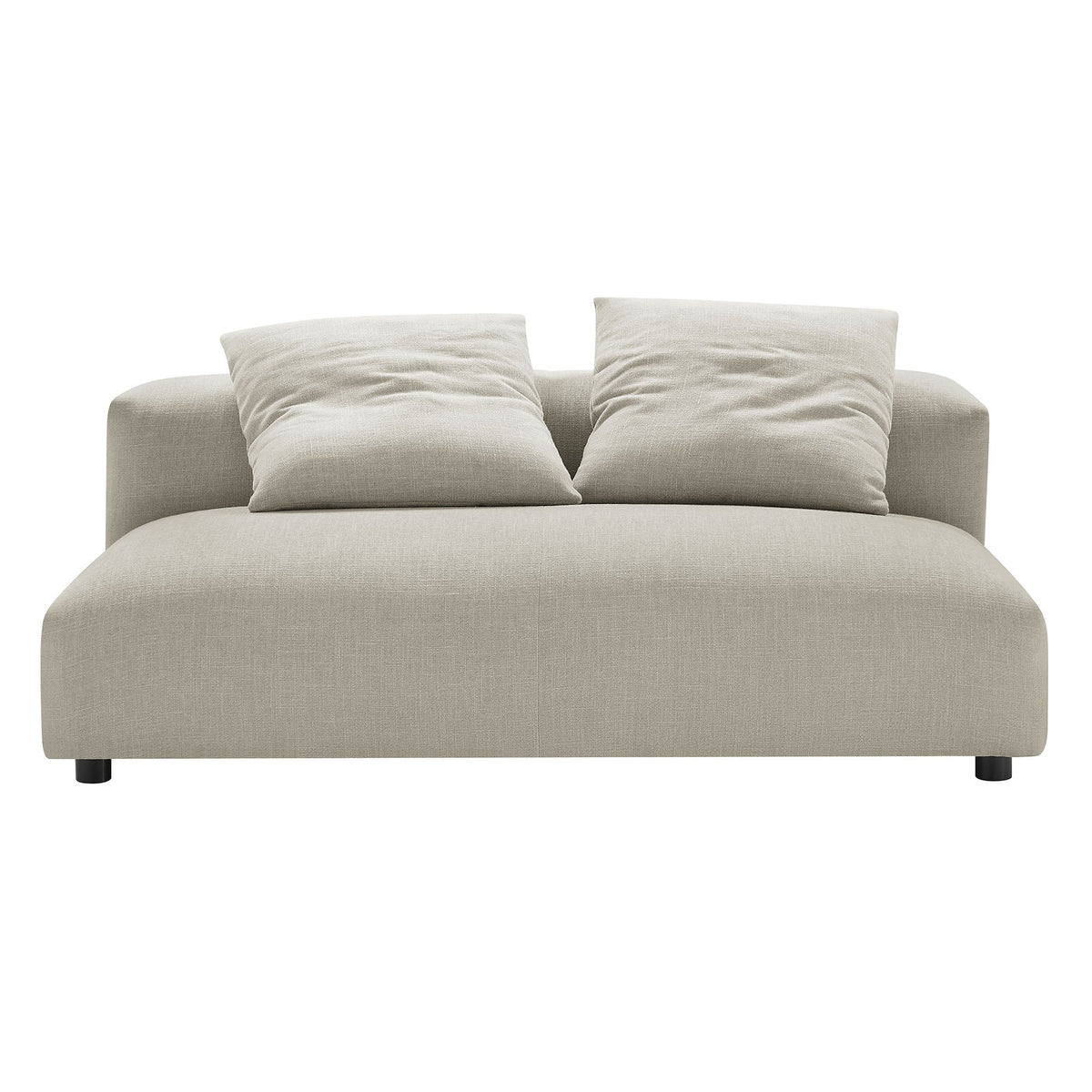 Solace Modular Upholstered Fabric Armless Loveseat and Ottoman Set by Modway, photo 16 of 30