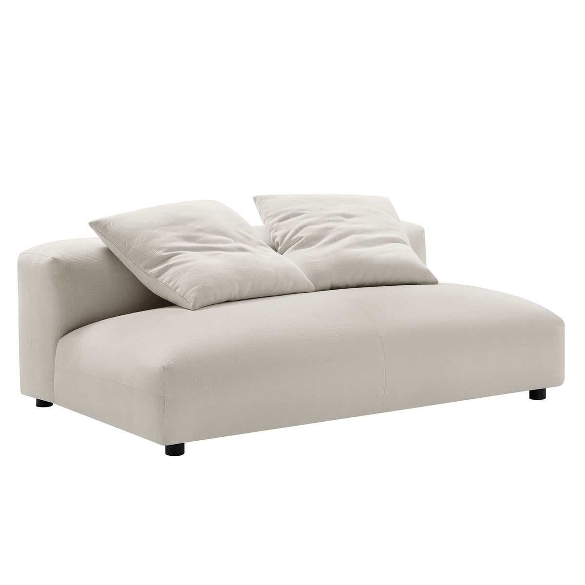 Solace Modular Upholstered Fabric Armless Loveseat and Ottoman Set by Modway, photo 24 of 30