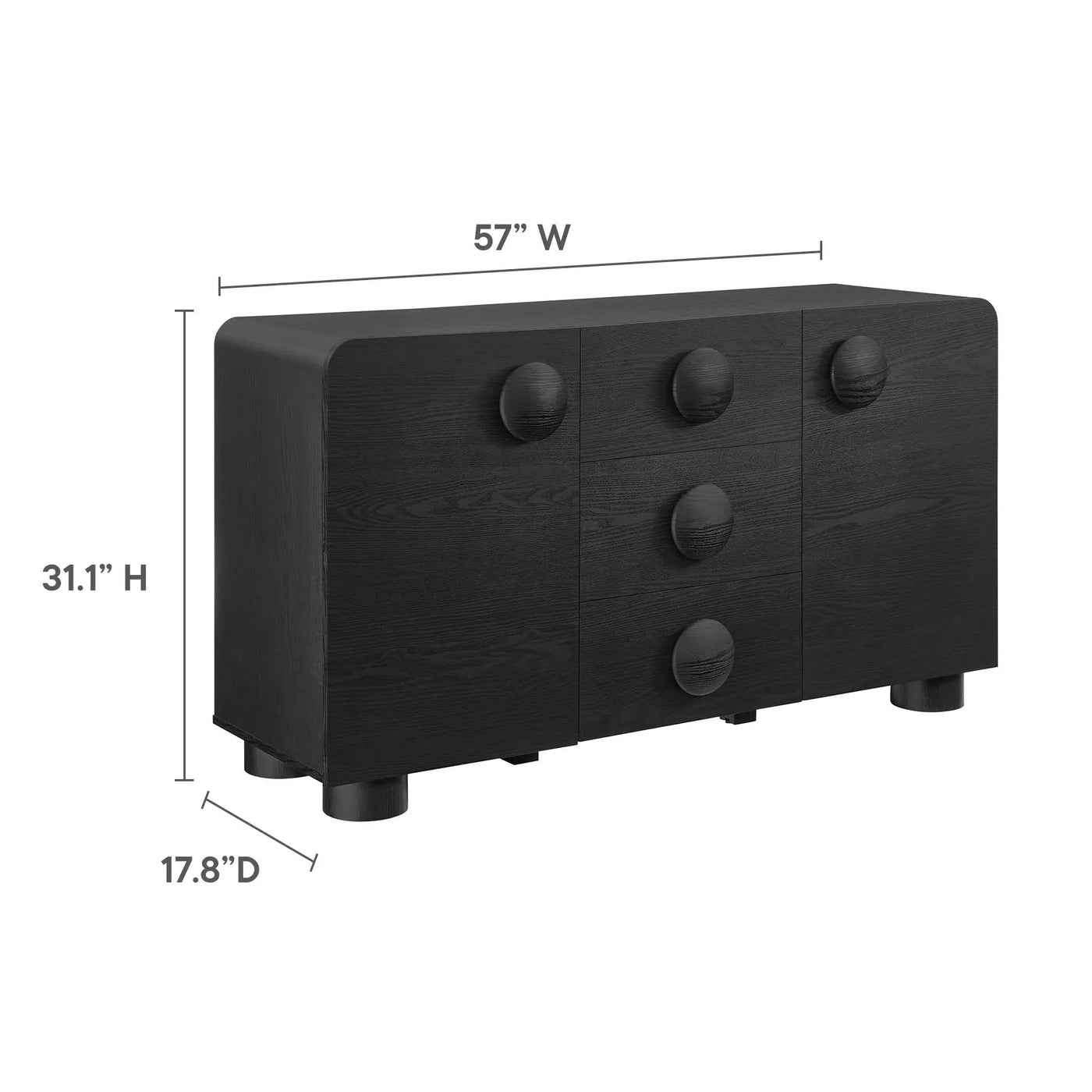 Sonnet 57" Sideboard Storage Cabinet by Modway by HouseOfZazla