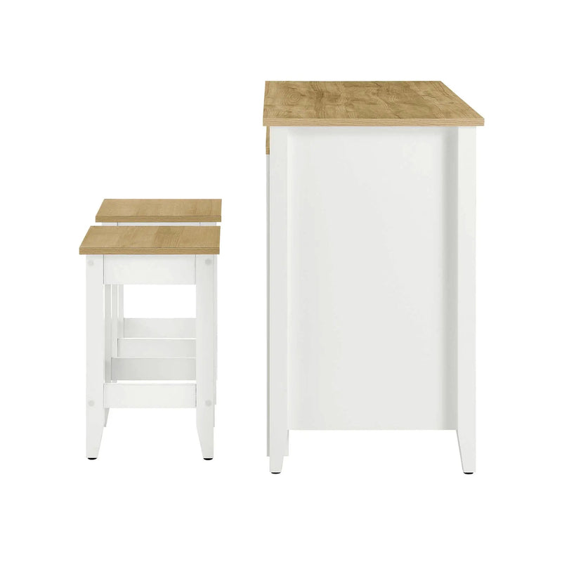 Garland 3-Piece Kitchen Island and Stool Set by Modway by HouseOfZazla