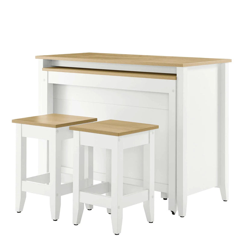 Farmstead 3-Piece Kitchen Island and Stool Set by Modway by HouseOfZazla