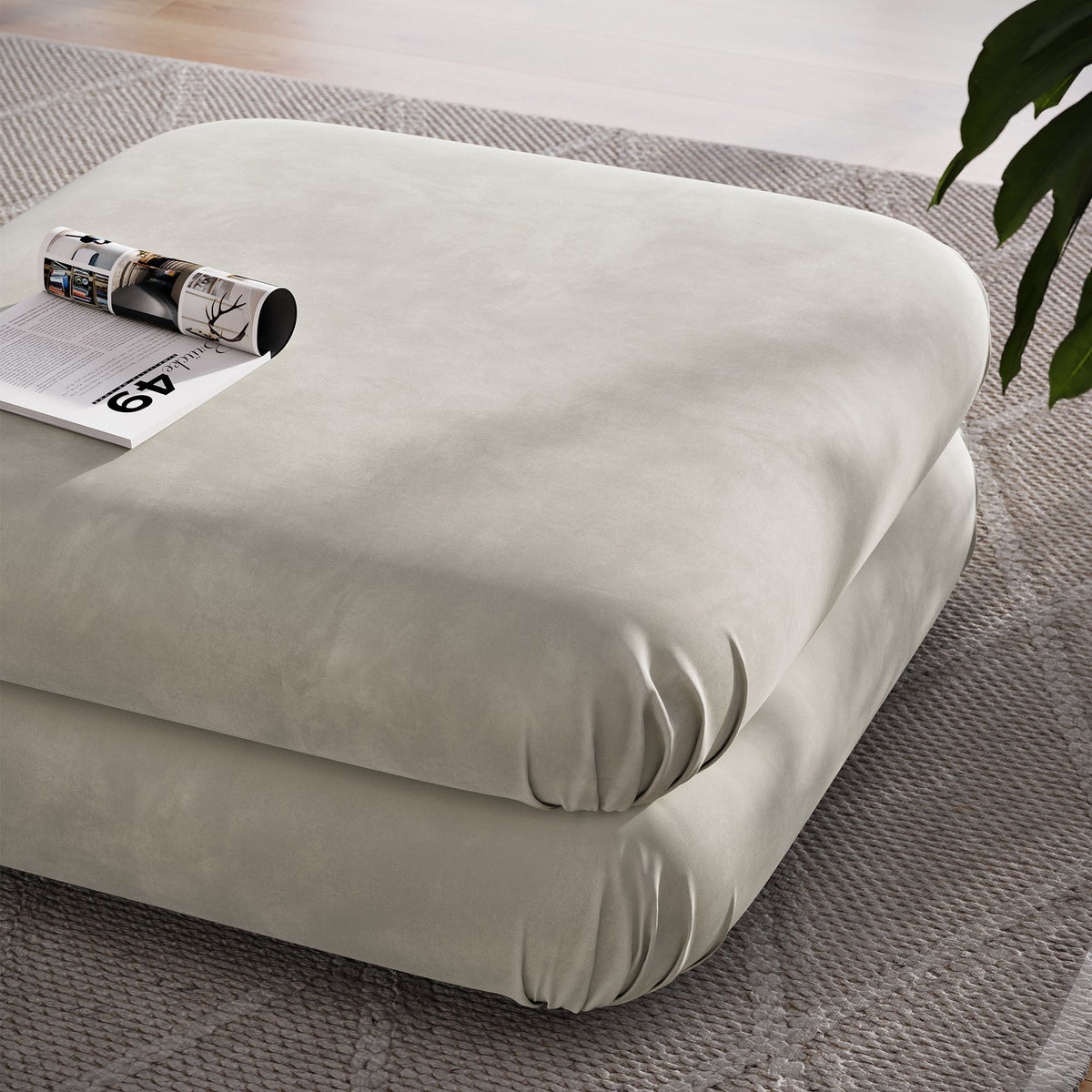 Jubilee Modular Performance Velvet Ottoman by Modway, photo 9 of 27