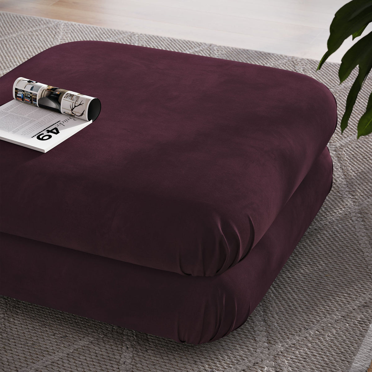 Jubilee Modular Performance Velvet Ottoman by Modway, photo 18 of 27