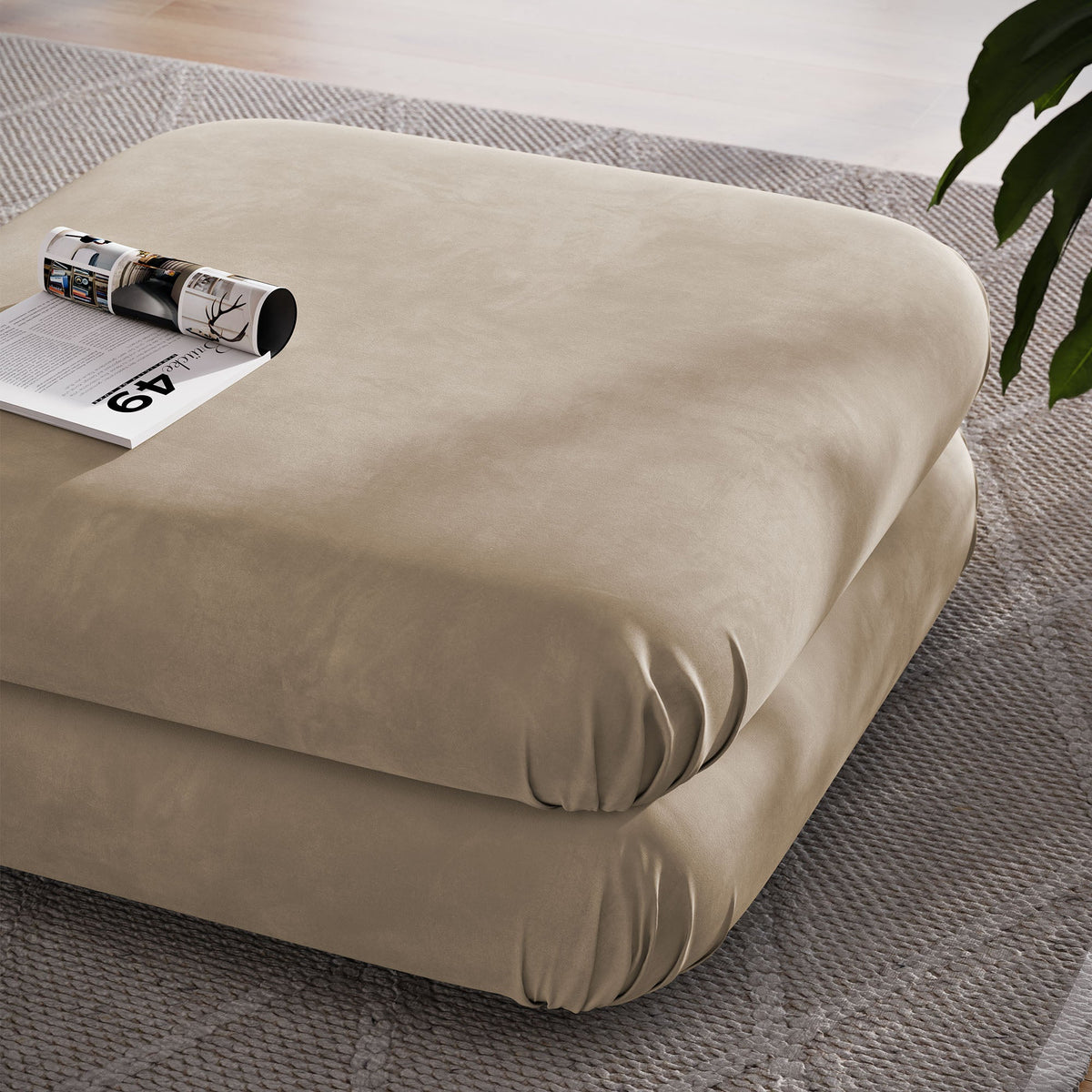 Jubilee Modular Performance Velvet Ottoman by Modway, photo 27 of 27